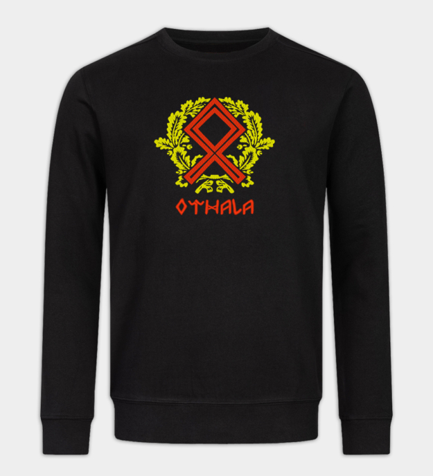 Othala rúna hímzett pulóver